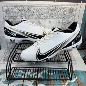 Nike Vapor Edge Shark Mens 14 US CD0074-100 Football Cleats White Black